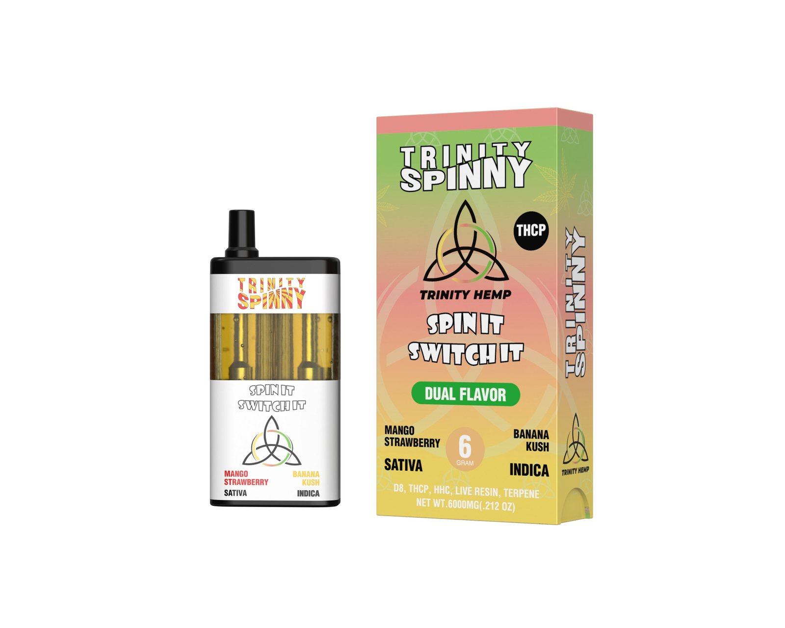 Trinity Spinny 6gm THCP Dual Flavor In Pakistan