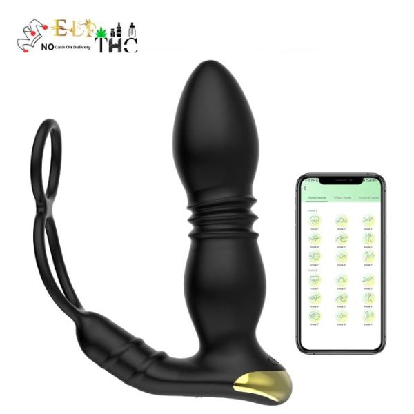 Telescopic Vibrating Butt Plug Anal Vibrator Toys In Pakistan