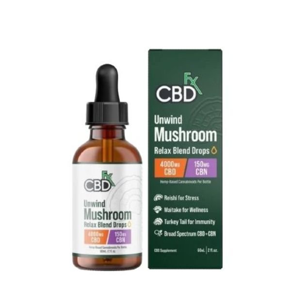 CBDfx Unwind Mushroom CBD Oil In Pakistan