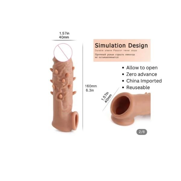 Buy Re useable Dotted Sleeve Condoms 65 inchSex Toys in Pakistan