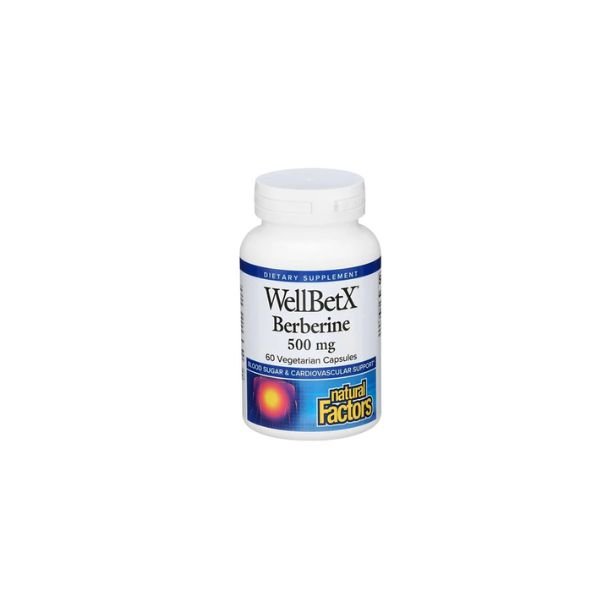 Well Bet X Berberine 500mg 60Vegetarian Capsules By Natural Factors In Pakistan