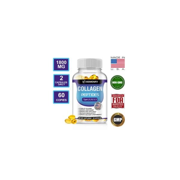 XEMENRY COLLAGEN PEPTIDES Skin Support 120 Capsules In Pakistan
